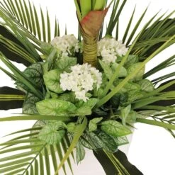 5ft. Artificial Tarovine Tree In White Decorative Pot -Michaels Shop D763736S 5