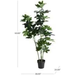 5ft. Potted Green Faux Foliage Artificial Money Tree -Michaels Shop D765451S 7