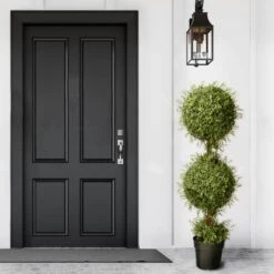 4ft. Mini Tea Leaf Two-Ball Topiary 6 4ft. Mini Tea Leaf Two-Ball Topiary -Michaels Shop D766095S 2